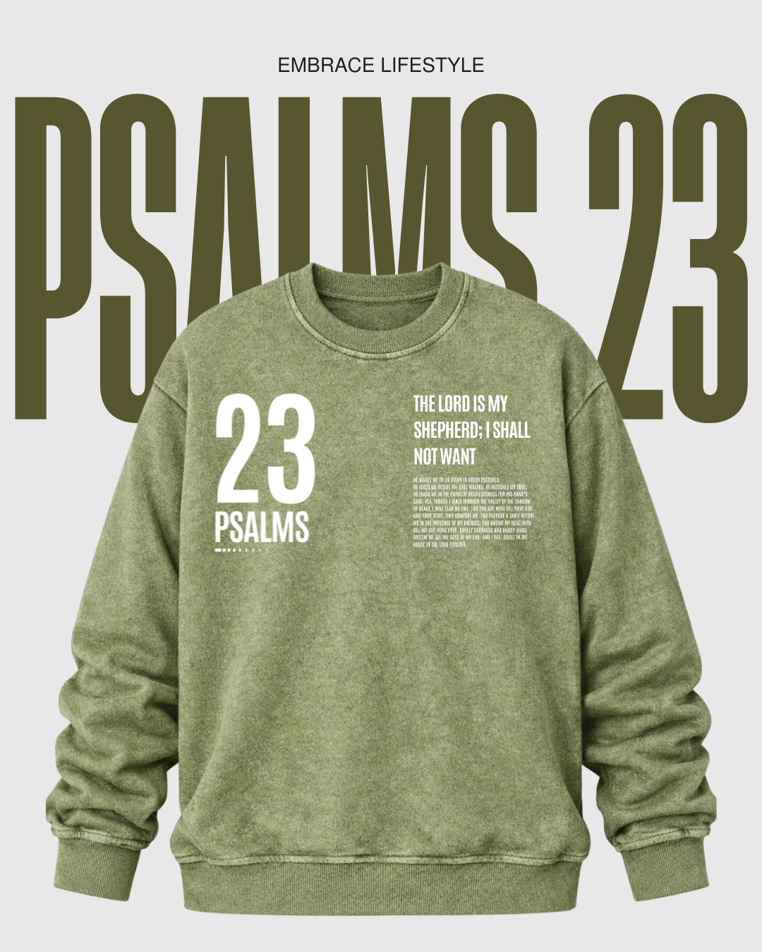 Psalm 23 Crewneck Sweatshirt