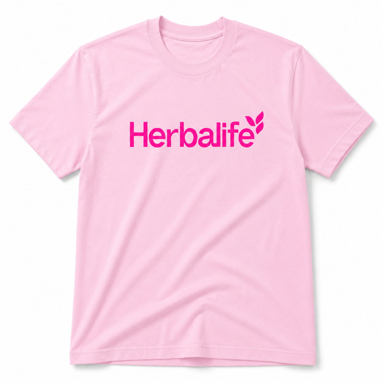 Puff Print Pink Branded T-Shirt