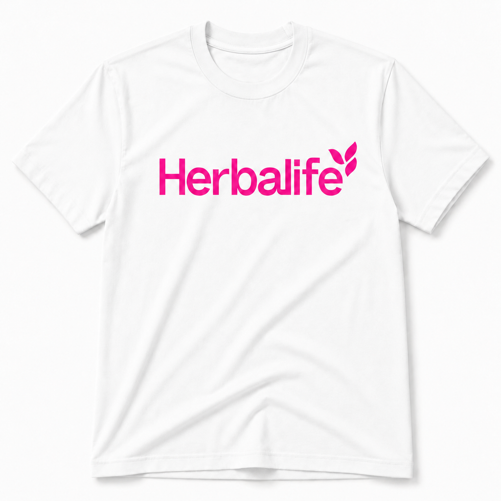 Puff Print Pink Branded T-Shirt